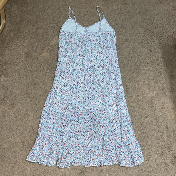 Rails Frida Midi Ruffle High Low Dress Wild Daisies Floral Small - Picture 7 of 10